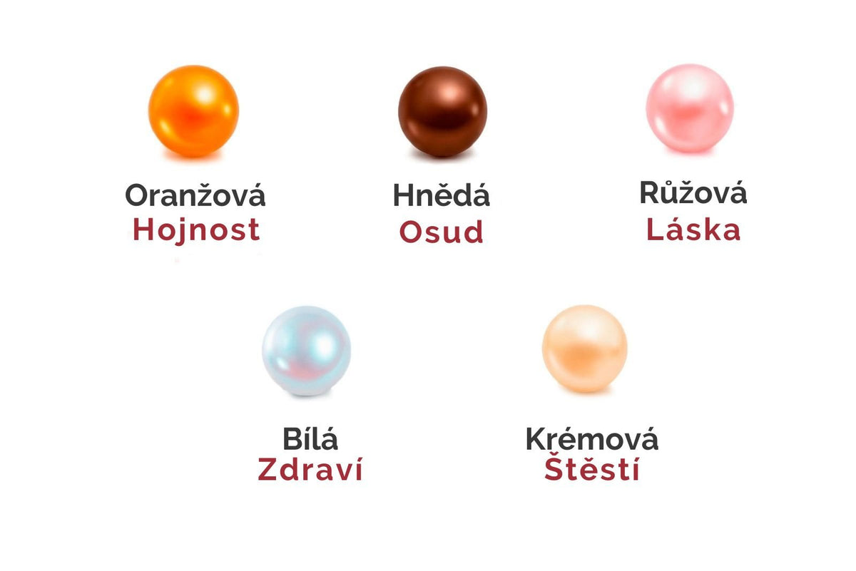 Význam jednotlivých barev perly