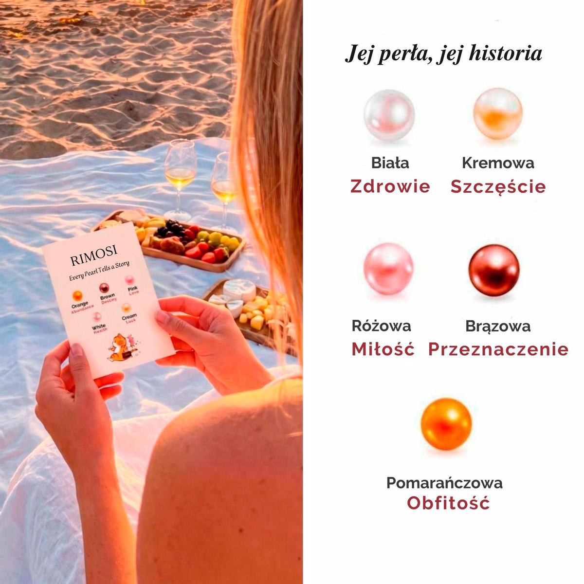 Znaczenie kolorów pereł, naszyjnik z prawdziwą perłą na prezent